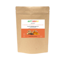 Load image into Gallery viewer, Organic Ginger Turmeric Curcumin with Black Pepper Capsules - 100% Natural 710mg