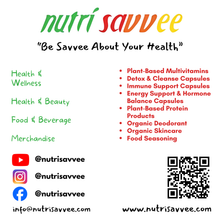 Load image into Gallery viewer, Organic Plant-Based Multivitamin Capsules – Daily Wellness & Natural Immune Support 550mg - Nutri Savvee