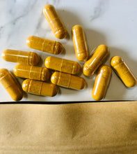 Load image into Gallery viewer, Organic Ginger Turmeric Curcumin with Black Pepper Capsules - 100% Natural 710mg