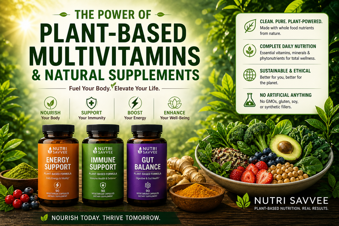 Blog Image of Plant-Based Multivitamins & Natural Supplements 