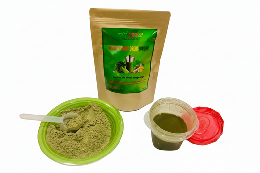 Organic Multivitamin Powder with Plant-Based Protein, Fiber & Essential Vitamins - All Natural