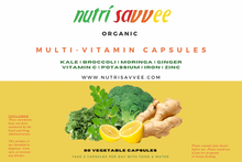 Load image into Gallery viewer, Organic Plant-Based Multivitamin Capsules – Daily Wellness &amp; Immune Support
