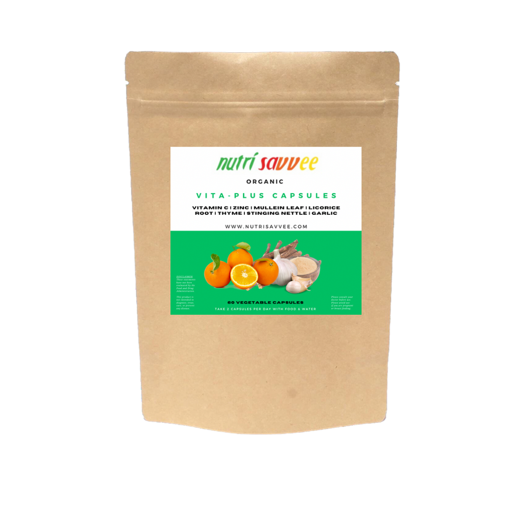 Organic Vita-Plus Capsules – Immune Support for Seasonal Allergies
