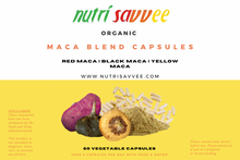 Load image into Gallery viewer, Organic Maca Root Blend Capsules – Energy, Stamina &amp; Hormonal Balance
