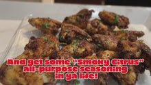 Load and play video in Gallery viewer, “Smoky Citrus” All-Purpose Food Seasoning – Enhance Flavor with Natural Herbs &amp; Spices
