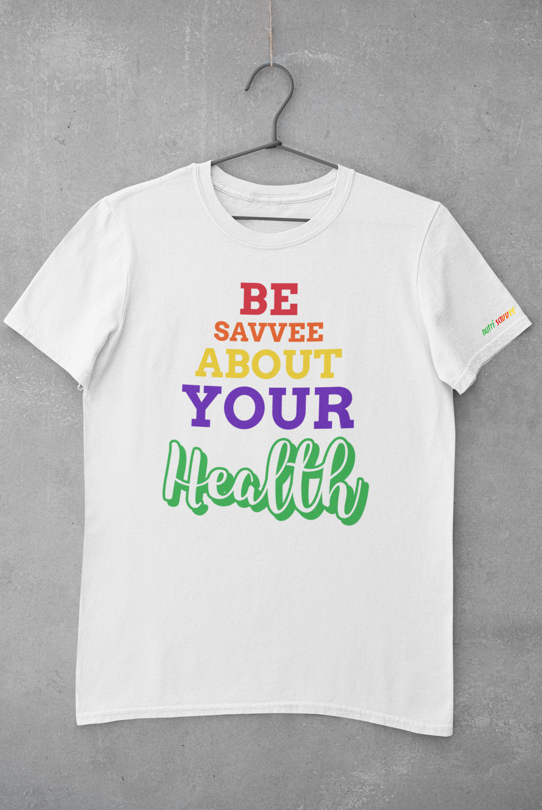 100% Cotton Healthy Lifestyle T-Shirt Short Sleeve w/ 