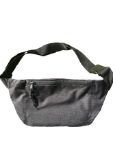 Load image into Gallery viewer, Black 3-Pocket Fanny Pack w/ Adjustable Plastic Snap Buckle Healthy Lifestyle &quot;Be Savvee About Your Health&quot; Graphic Design
