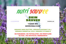Load image into Gallery viewer, Skin Savvee Organic Moisturizing Cream – 24-Hour Hydration with Shea Butter &amp; Vitamin E
